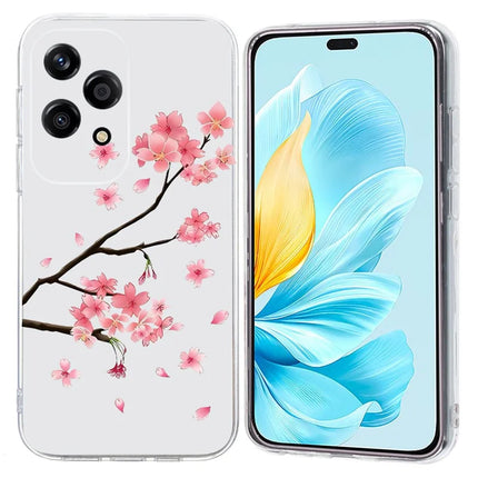 For Honor 200 Lite Case Pattern Printing Shockproof Soft TPU Phone Cover - Plum Blossom