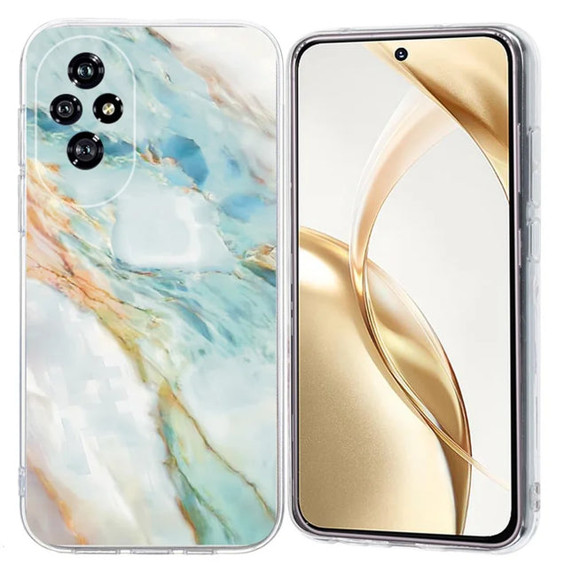 For Honor 200 5G Case Pattern Printing Shockproof Soft TPU Phone Cover - Oil Painting Marble