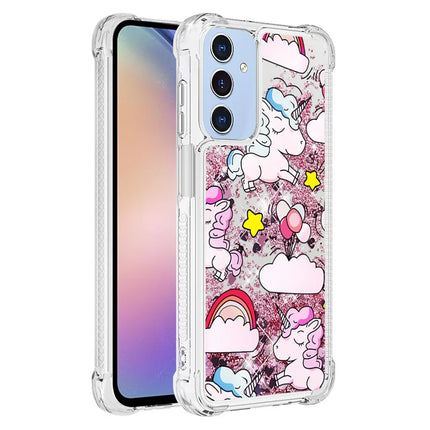 For Samsung Galaxy A16 5G / Galaxy A16 4G TPU Case with Quicksand and Pattern Printed