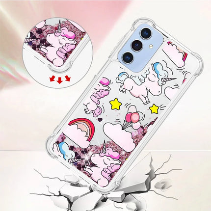 For Samsung Galaxy A16 5G / Galaxy A16 4G TPU Case with Quicksand and Pattern Printed
