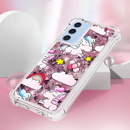 For Samsung Galaxy A16 5G / Galaxy A16 4G TPU Case with Quicksand and Pattern Printed