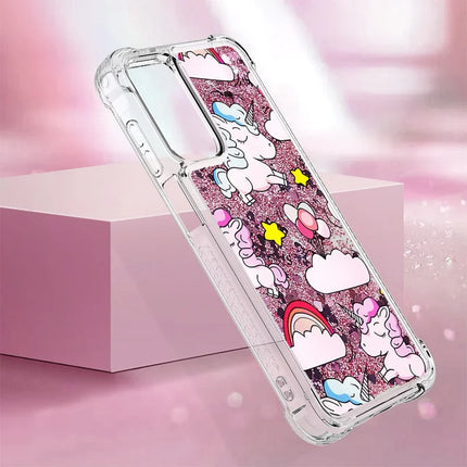 For Samsung Galaxy A16 5G / Galaxy A16 4G TPU Case with Quicksand and Pattern Printed