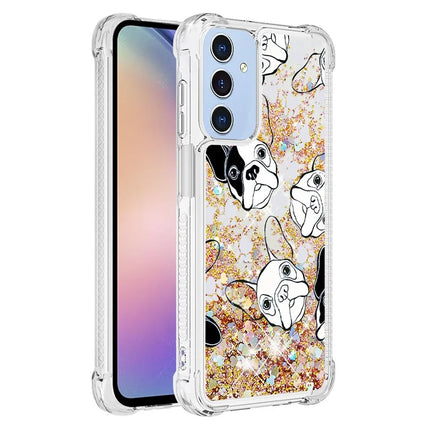 For Samsung Galaxy A16 5G / Galaxy A16 4G TPU Case with Quicksand and Pattern Printed