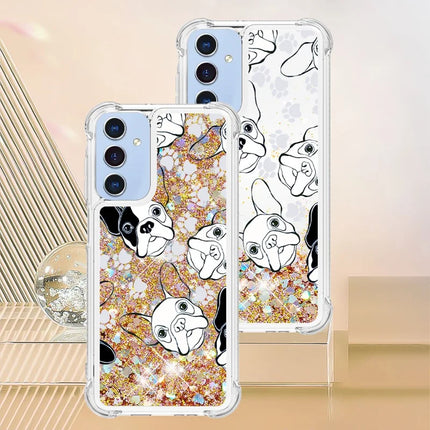 For Samsung Galaxy A16 5G / Galaxy A16 4G TPU Case with Quicksand and Pattern Printed