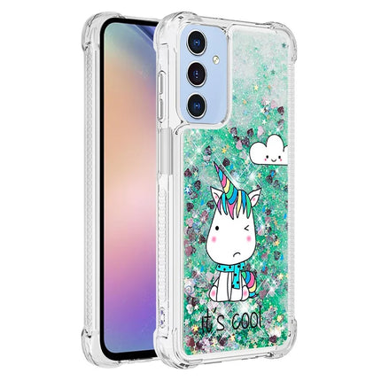 For Samsung Galaxy A16 5G / Galaxy A16 4G TPU Case with Quicksand and Pattern Printed