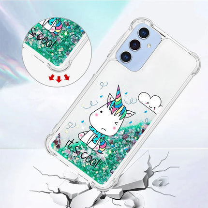 For Samsung Galaxy A16 5G / Galaxy A16 4G TPU Case with Quicksand and Pattern Printed