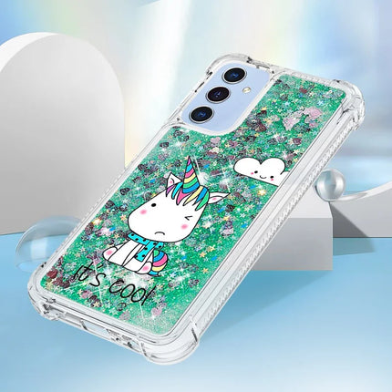 For Samsung Galaxy A16 5G / Galaxy A16 4G TPU Case with Quicksand and Pattern Printed