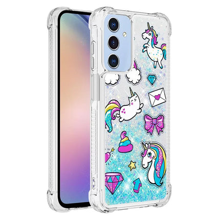 For Samsung Galaxy A16 5G / Galaxy A16 4G TPU Case with Quicksand and Pattern Printed