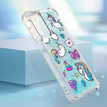 For Samsung Galaxy A16 5G / Galaxy A16 4G TPU Case with Quicksand and Pattern Printed