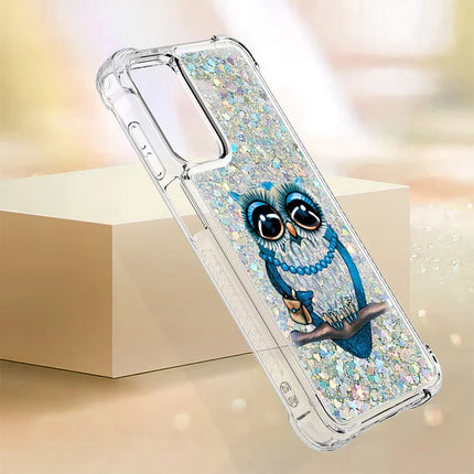 For Samsung Galaxy A16 5G / Galaxy A16 4G TPU Case with Quicksand and Pattern Printed