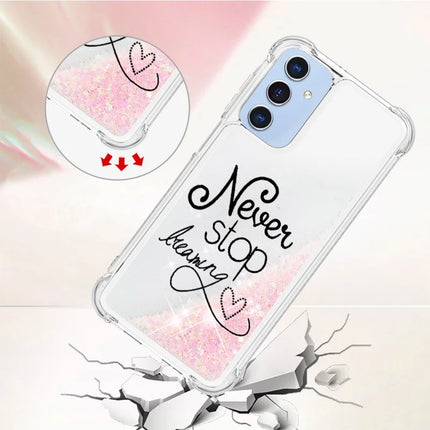 For Samsung Galaxy A16 5G / Galaxy A16 4G TPU Case with Quicksand and Pattern Printed