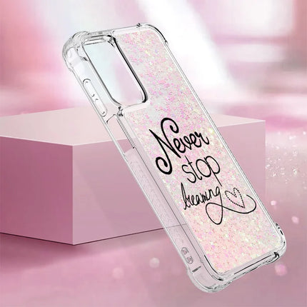 For Samsung Galaxy A16 5G / Galaxy A16 4G TPU Case with Quicksand and Pattern Printed