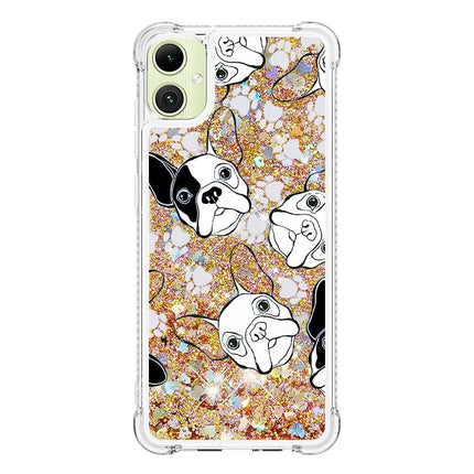 For Samsung Galaxy A06 TPU Case with Quicksand and Pattern Printed