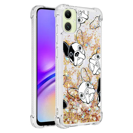 For Samsung Galaxy A06 TPU Case with Quicksand and Pattern Printed