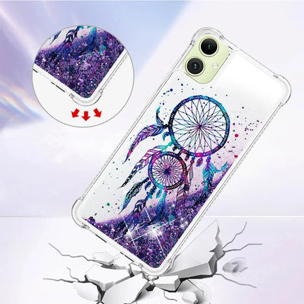 For Samsung Galaxy A06 TPU Case with Quicksand and Pattern Printed