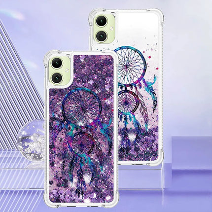 For Samsung Galaxy A06 TPU Case with Quicksand and Pattern Printed