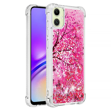 For Samsung Galaxy A06 TPU Case with Quicksand and Pattern Printed