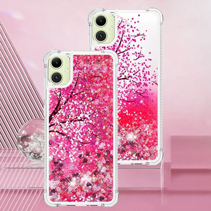 For Samsung Galaxy A06 TPU Case with Quicksand and Pattern Printed