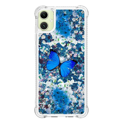 For Samsung Galaxy A06 TPU Case with Quicksand and Pattern Printed