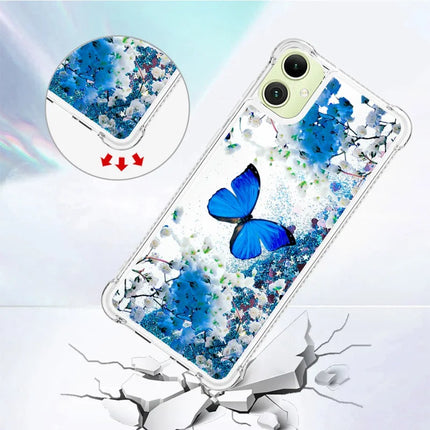 For Samsung Galaxy A06 TPU Case with Quicksand and Pattern Printed