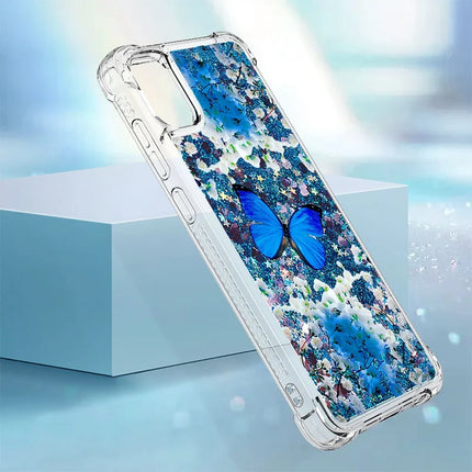For Samsung Galaxy A06 TPU Case with Quicksand and Pattern Printed
