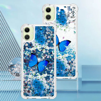 For Samsung Galaxy A06 TPU Case with Quicksand and Pattern Printed
