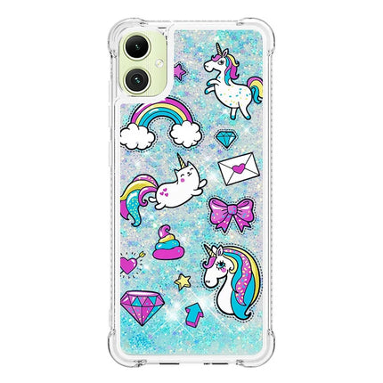 For Samsung Galaxy A06 TPU Case with Quicksand and Pattern Printed