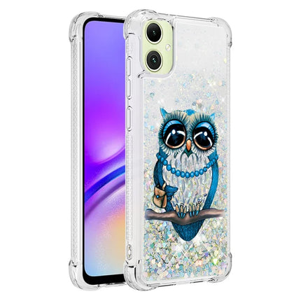 For Samsung Galaxy A06 TPU Case with Quicksand and Pattern Printed