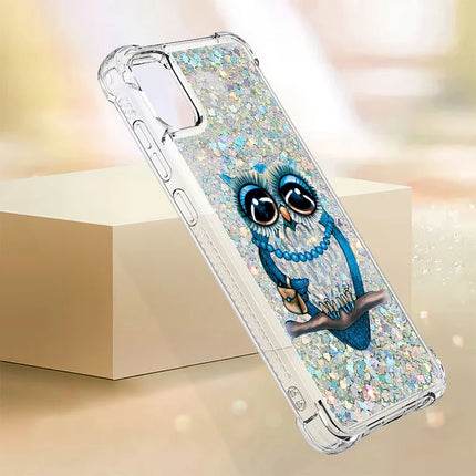 For Samsung Galaxy A06 TPU Case with Quicksand and Pattern Printed