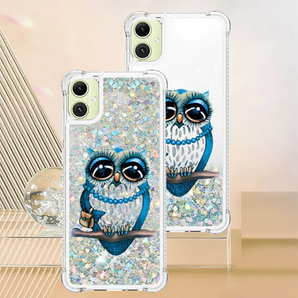 For Samsung Galaxy A06 TPU Case with Quicksand and Pattern Printed