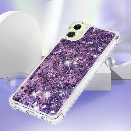 For Samsung Galaxy A06 TPU Case Glitter Quicksand Shockproof Phone Back Cover