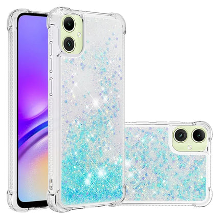 For Samsung Galaxy A06 TPU Case Glitter Quicksand Shockproof Phone Back Cover - Blue / Pentagram