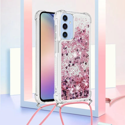 For Samsung Galaxy A16 5G / Galaxy A16 4G TPU Case Quicksand Design Phone Cover with Lanyard
