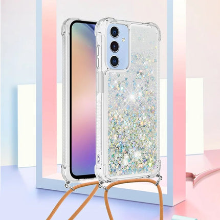 For Samsung Galaxy A16 5G / Galaxy A16 4G TPU Case Quicksand Design Phone Cover with Lanyard