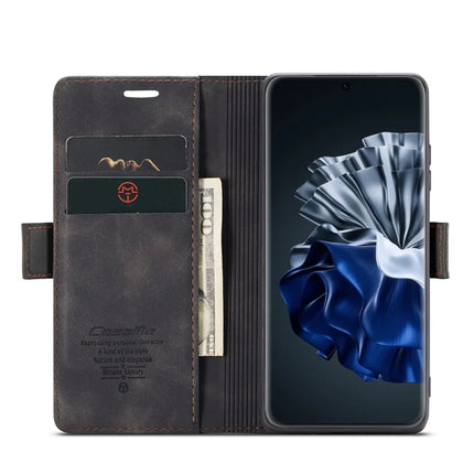 For Huawei P60 Pro Case CASEME 013 Series Card Holder Stand Leather Phone Cover