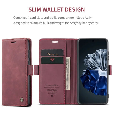 For Huawei P60 Pro Case CASEME 013 Series Card Holder Stand Leather Phone Cover