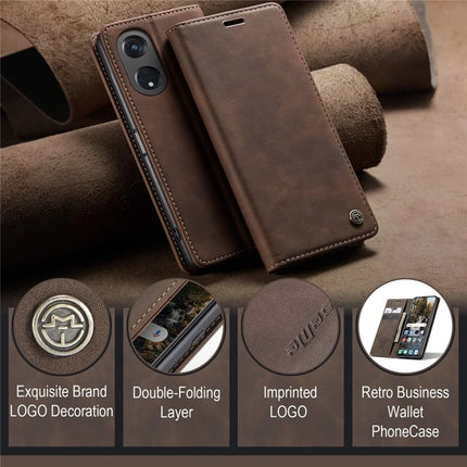 For Oppo A1 Pro 5G / Oppo Reno8 T 5G Case CASEME 013 Series Card Holder Stand Leather Phone Cover