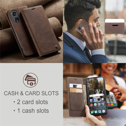 For Oppo A1 Pro 5G / Oppo Reno8 T 5G Case CASEME 013 Series Card Holder Stand Leather Phone Cover