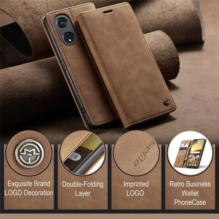 For Oppo A1 Pro 5G / Oppo Reno8 T 5G Case CASEME 013 Series Card Holder Stand Leather Phone Cover