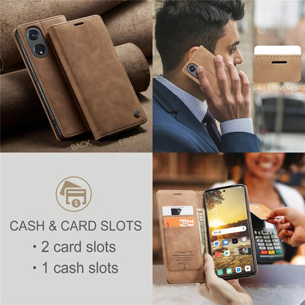For Oppo A1 Pro 5G / Oppo Reno8 T 5G Case CASEME 013 Series Card Holder Stand Leather Phone Cover