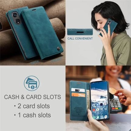 For Oppo A1 Pro 5G / Oppo Reno8 T 5G Case CASEME 013 Series Card Holder Stand Leather Phone Cover