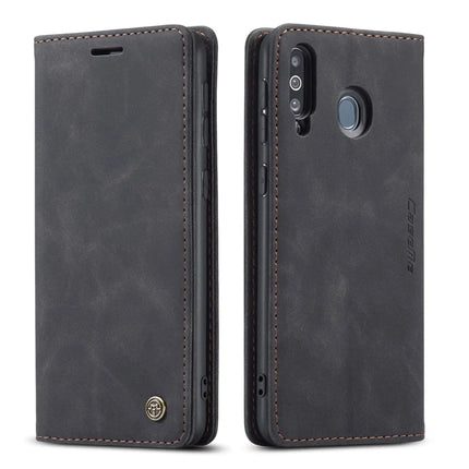 For Samsung Galaxy M30 / Galaxy A40s Case CASEME 013 Series Card Holder Stand Leather Phone Cover