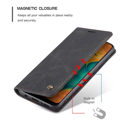 For Samsung Galaxy M30 / Galaxy A40s Case CASEME 013 Series Card Holder Stand Leather Phone Cover