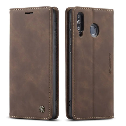 For Samsung Galaxy M30 / Galaxy A40s Case CASEME 013 Series Card Holder Stand Leather Phone Cover