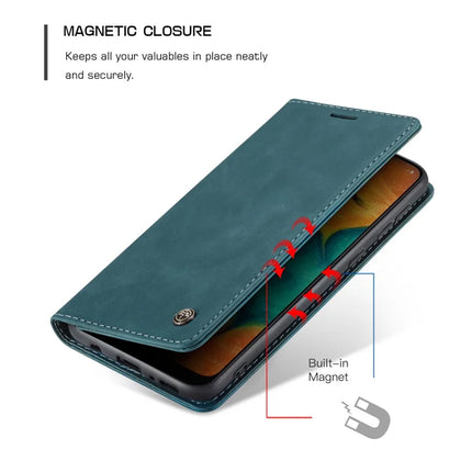 For Samsung Galaxy M30 / Galaxy A40s Case CASEME 013 Series Card Holder Stand Leather Phone Cover