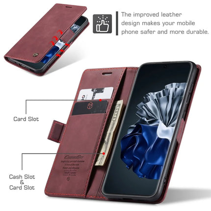 For Huawei P60 Case CASEME 013 Series Card Holder Stand Leather Phone Cover