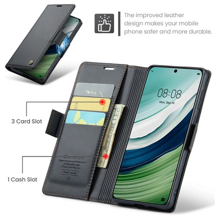 For Huawei Mate 60 Case CASEME 023 Series RFID Blocking Glossy Stand Phone Cover