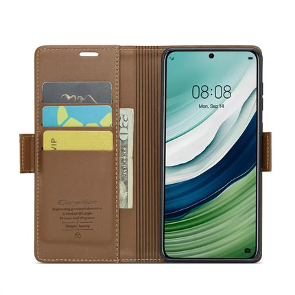 For Huawei Mate 60 Case CASEME 023 Series RFID Blocking Glossy Stand Phone Cover