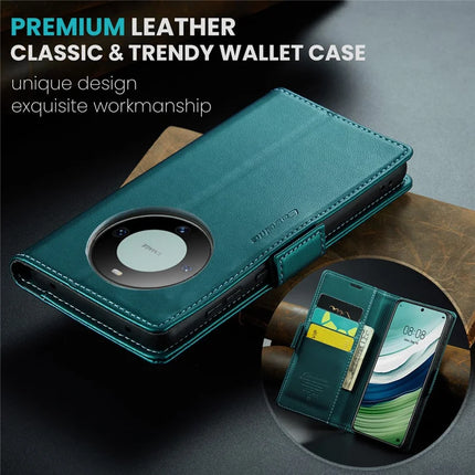 For Huawei Mate 60 Case CASEME 023 Series RFID Blocking Glossy Stand Phone Cover