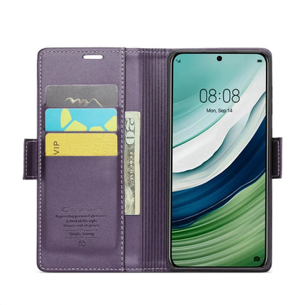 For Huawei Mate 60 Case CASEME 023 Series RFID Blocking Glossy Stand Phone Cover